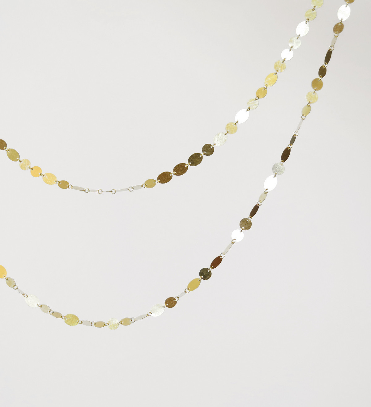 18k gold necklace Party long 90cm / double 43cm 18k gold necklace Party long 90cm / double 43cm