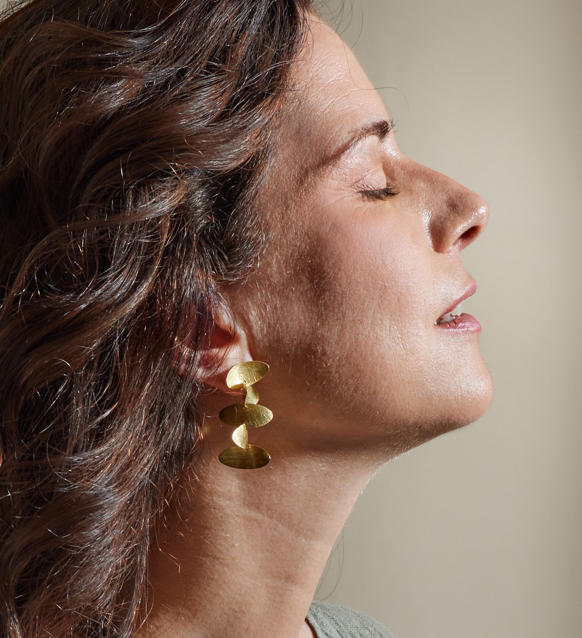 Pendientes oro Samoa 40mm